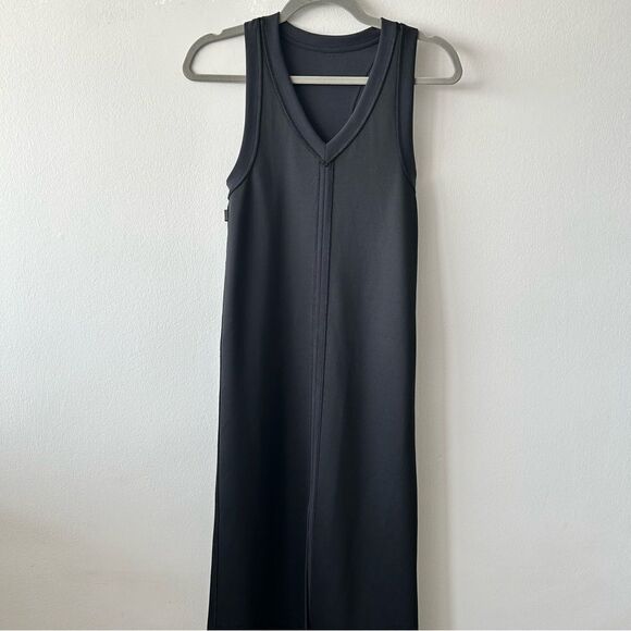 Lululemon Ease of it All V-Neck Midi Dress Softstreme Black - Picture 9 of 11